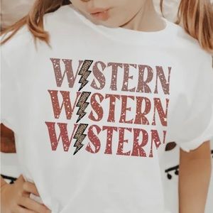 New Western kids youth T-shirt with tags